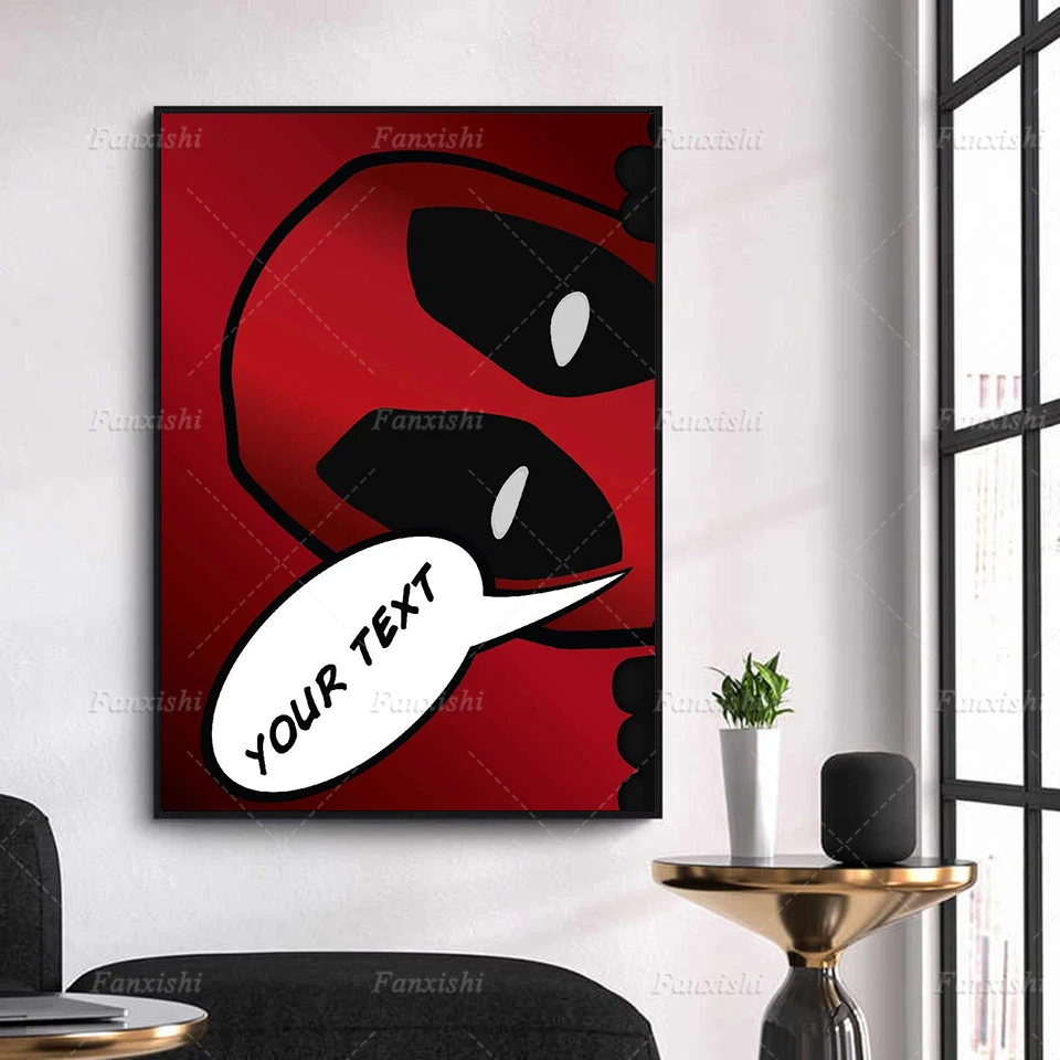 Home Decor Wall Art Prints Classic Movie Deadpool Your Text Funny Canvas Painting For Office Living Room Modular Poster Artwork
Home Decor Wall Art Prints Classic Movie Deadpool Your Text Funny Canvas Painting For Office Living Room Modular Poster Artwork