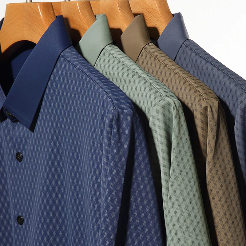 High Quality New Casual Mens Lapel T-shirt Summer Breathable Quick Dry Soft Business Shirt Homme Tops
High Quality New Casual Mens Lapel T-shirt Summer Breathable Quick Dry Soft Business Shirt Homme Tops