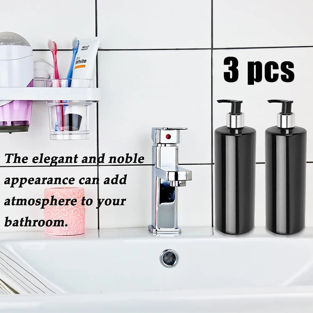 3PCS 500ml PET Empty Refillable Shampoo Lotion Bottles With Pump Dispensers Portable Soap Liquild Bottles Bathroom Storage
3PCS 500ml PET Empty Refillable Shampoo Lotion Bottles With Pump Dispensers Portable Soap Liquild Bottles Bathroom Storage