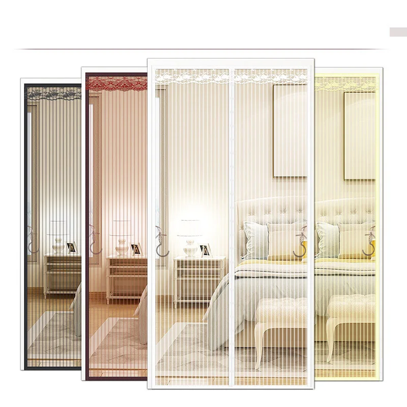 

Summer Ventilation Anti-mosquito Door Screen Fine Mesh Screen Door Curtain Magnetic Silent Automatic Closing Partition Curtain