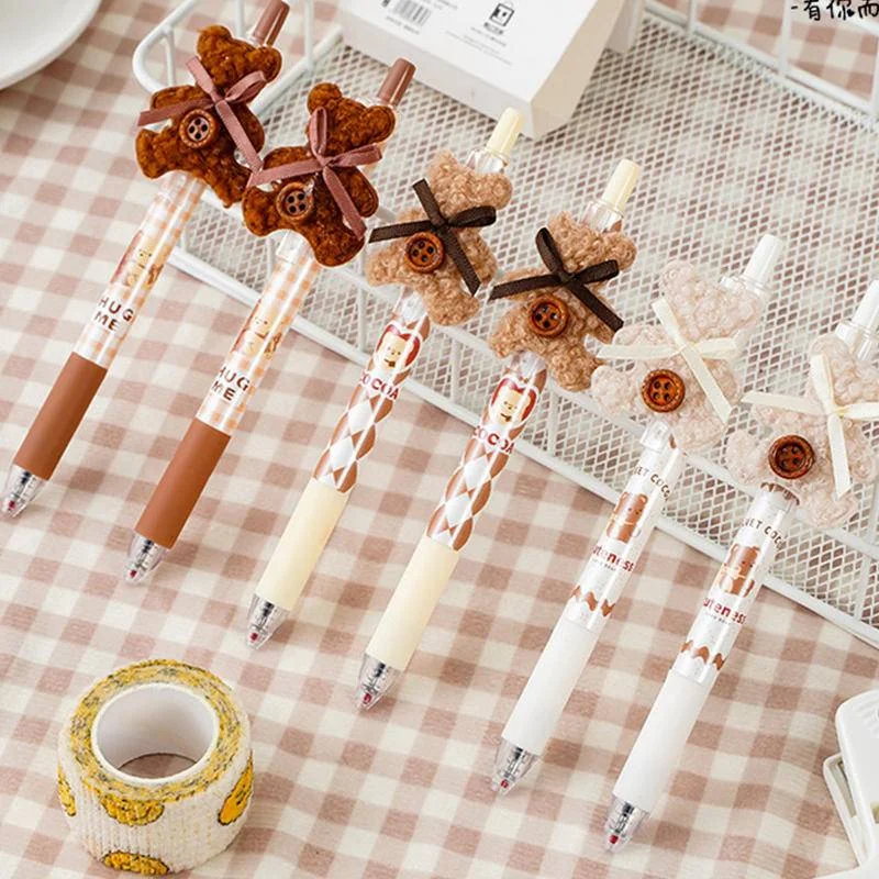 3Pcs/Set Candy Plush Bear Gel Pen Rollerball Pen Kawaii Neutral Pens for Kids Gift School Office Supplies Kids Stationery Gift
3Pcs/Set Candy Plush Bear Gel Pen Rollerball Pen Kawaii Neutral Pens for Kids Gift School Office Supplies Kids Stationery Gift