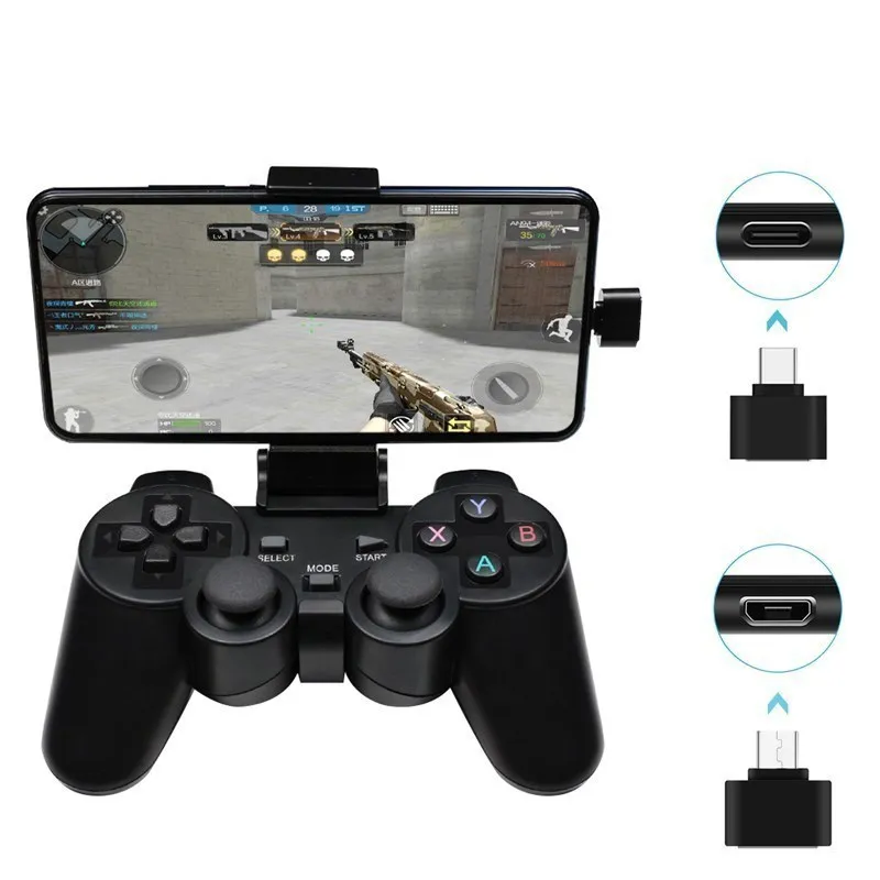 

Беспроводной геймпад для ПК, PS3, Android, ТВ-приставки, 2,4 ГГц, беспроводной джойстик, геймпад, USB, ПК, игровой контроллер для смартфона Xiaomi OTG