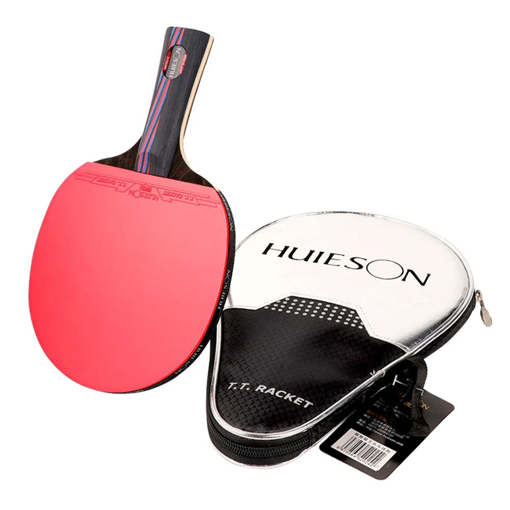 Ping Pong Paddle Table Tennis Racket 1 Pcs 9.8 Nano Black+Red Good Elasticity Hybrid Wood Light Weight Indoor Sports
Ping Pong Paddle Table Tennis Racket 1 Pcs 9.8 Nano Black+Red Good Elasticity Hybrid Wood Light Weight Indoor Sports