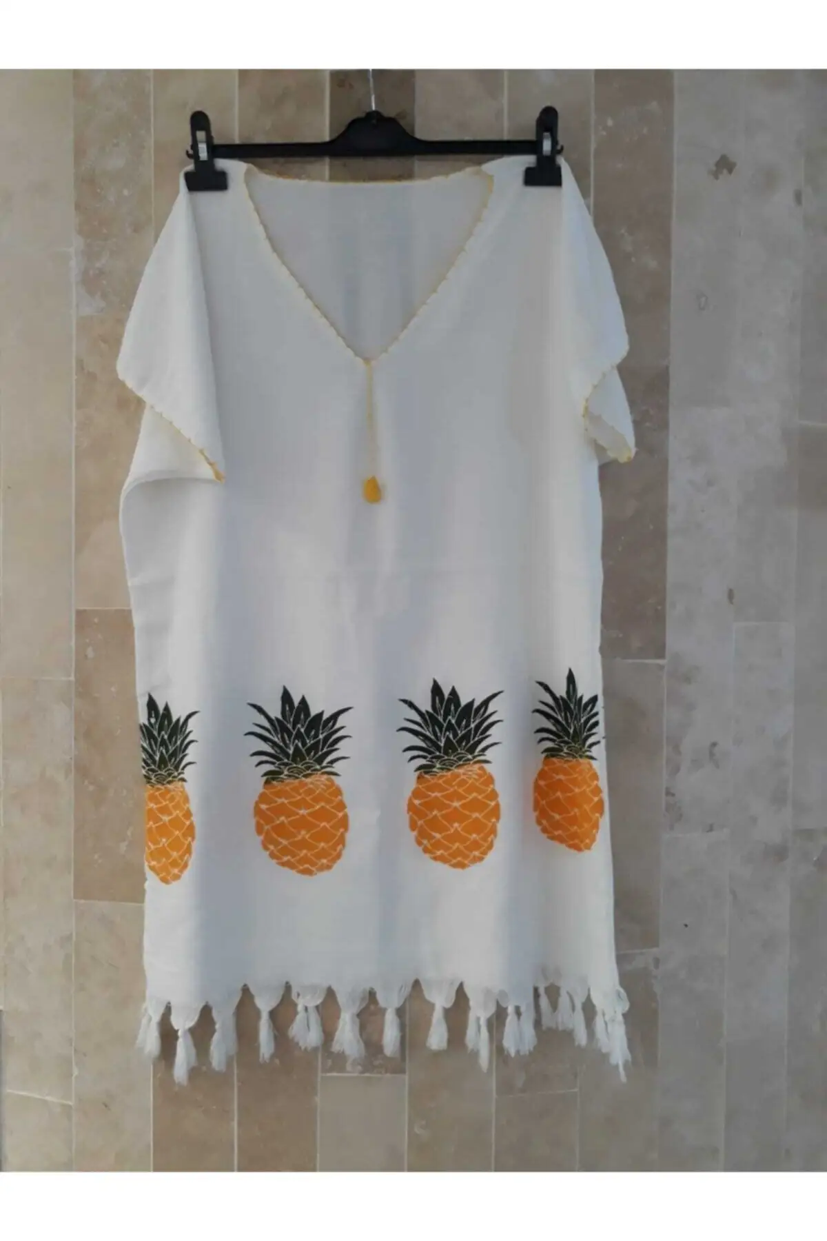 Women's Pareo Pineapple Patterned Peshtemal Beach Dress Swimwear Cover Up Dress Sexy Tunic Suit Beachwear
Women's Pareo Pineapple Patterned Peshtemal Beach Dress Swimwear Cover Up Dress Sexy Tunic Suit Beachwear