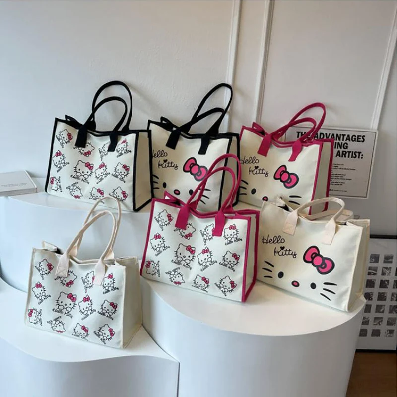 Kawaii Sanrio Hello Kitty Cartoon Cute Canvas Bag Handbag Tote Bag Large Capacity Student Class Commuter Bag Shoulder Bag
Kawaii Sanrio Hello Kitty Cartoon Cute Canvas Bag Handbag Tote Bag Large Capacity Student Class Commuter Bag Shoulder Bag