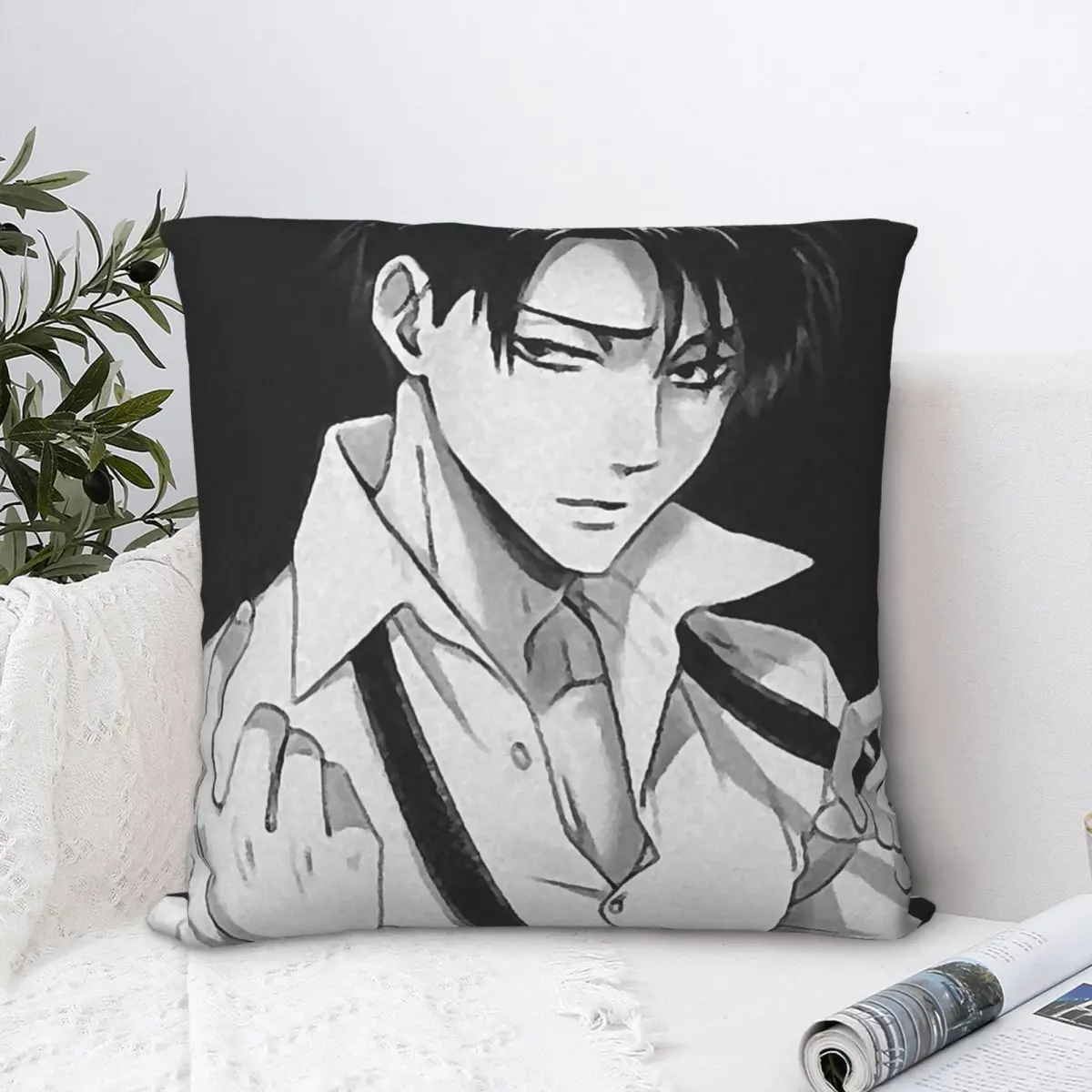 Attack On Titan Levi AoT Throw Pillow Case Backpack Cojines Covers DIY Printed Reusable Home Decor
Attack On Titan Levi AoT Throw Pillow Case Backpack Cojines Covers DIY Printed Reusable Home Decor