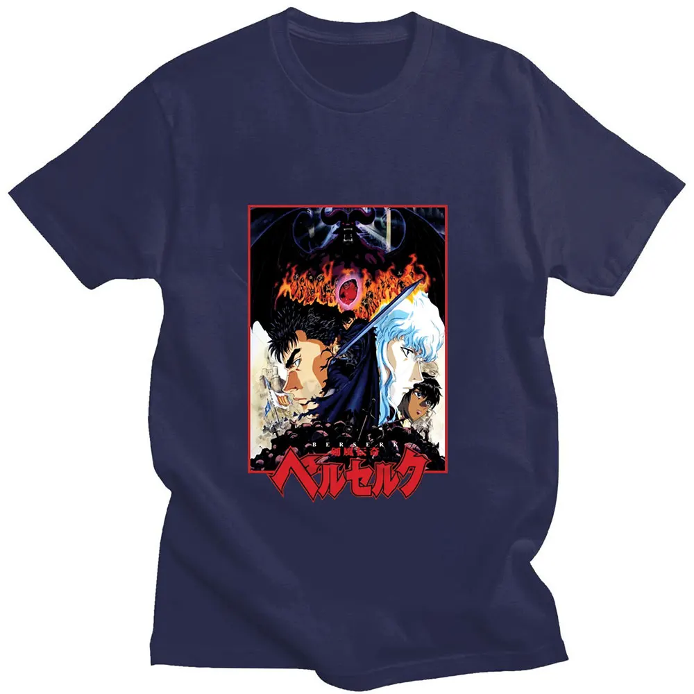 Anime Berserk Guts High Street Japanese Manga Streetwear Tee Shirt Summer Cotton Loose Casual Sports Hip Hop Man T-shirt Tide
Anime Berserk Guts High Street Japanese Manga Streetwear Tee Shirt Summer Cotton Loose Casual Sports Hip Hop Man T-shirt Tide