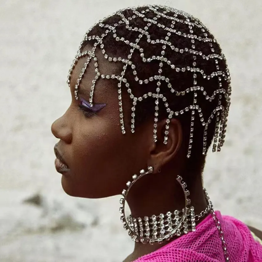 Hot selling new luxury rhinestone mesh tassel hair chain headwear hat shaped head chain rhinestone hair with hat Halloween jewel 
Hot selling new luxury rhinestone mesh tassel hair chain headwear hat shaped head chain rhinestone hair with hat Halloween jewel