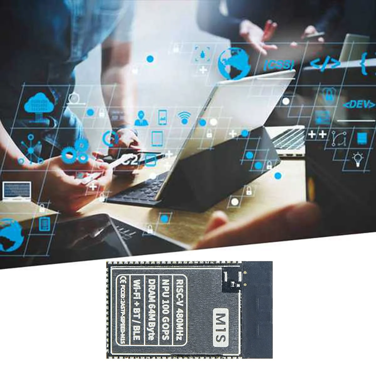 For M1S Module BL808 RV64 480MHz+RV32 320MHz+NPU BLAI 100GOPS 16MByte SPI FLASH 2.4G WIFI/BT/ Core
For M1S Module BL808 RV64 480MHz+RV32 320MHz+NPU BLAI 100GOPS 16MByte SPI FLASH 2.4G WIFI/BT/ Core