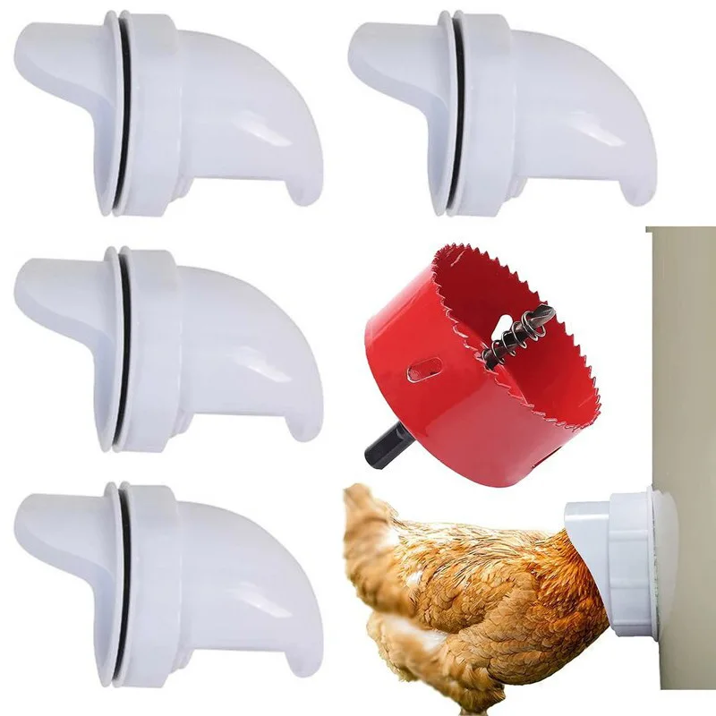 4/6/8 Pcs Chicken Feeder Rainproof Poultry Feeder Port 5 Piece Set DIY Poultry Pro Feeding Kit Special Tools Breeding Chickens
4/6/8 Pcs Chicken Feeder Rainproof Poultry Feeder Port 5 Piece Set DIY Poultry Pro Feeding Kit Special Tools Breeding Chickens