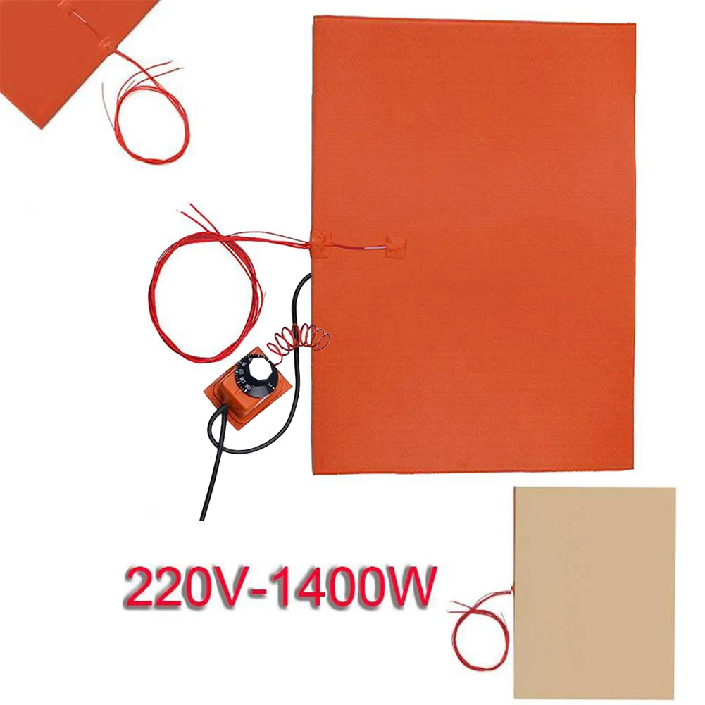 220V 1400W Silicone Heater Mat Pad Constant Temperature Printer Heatbed Heating Mat Fuel Oil Tank Water Warming Accessries
220V 1400W Silicone Heater Mat Pad Constant Temperature Printer Heatbed Heating Mat Fuel Oil Tank Water Warming Accessries