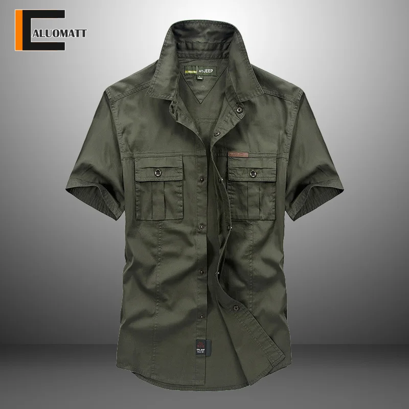 Mens Casual Shirt Short Sleeve Shirts For Men Loose Cotton Tops Summer Men Clothing Fashion Brand Quality Turn-Down Collar Tees
Mens Casual Shirt Short Sleeve Shirts For Men Loose Cotton Tops Summer Men Clothing Fashion Brand Quality Turn-Down Collar Tees