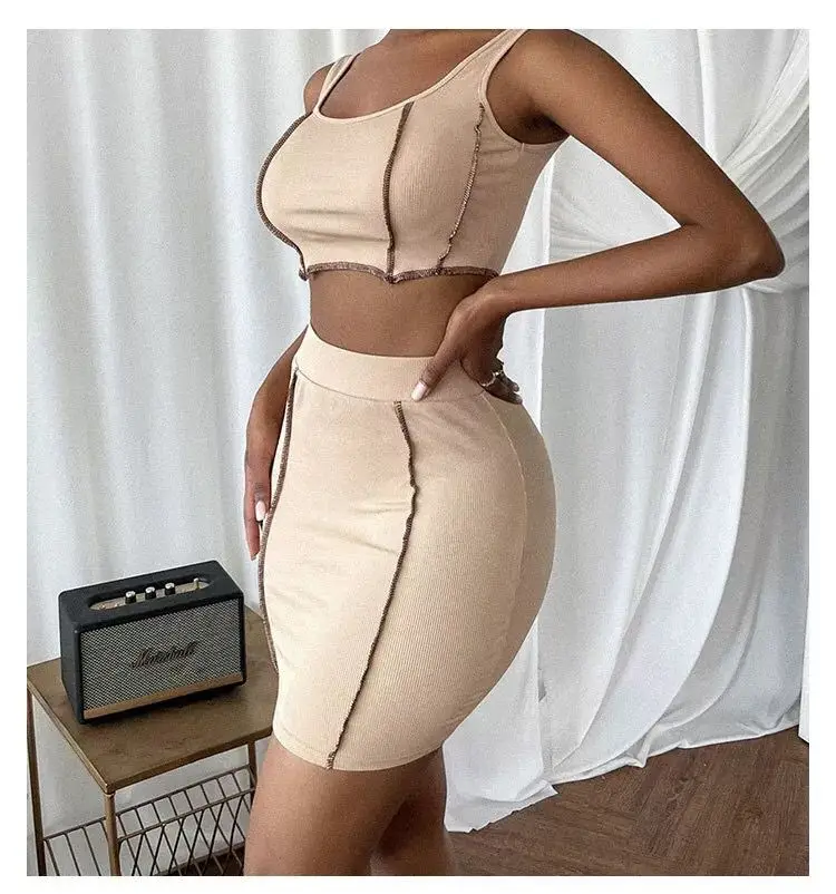 Two piece sets womens outifits sexy outfits for woman simple Solid Color Casual Sleeveless T-Shirt dress sets chic Women's suit
Two piece sets womens outifits sexy outfits for woman simple Solid Color Casual Sleeveless T-Shirt dress sets chic Women's suit