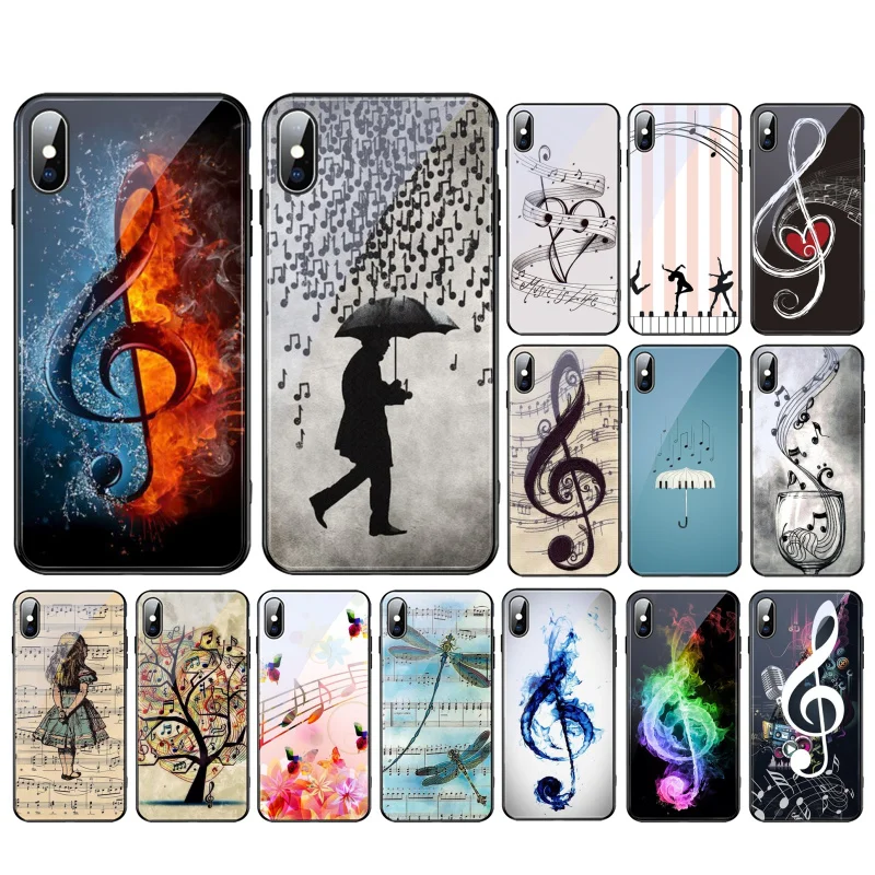 Music Notes Glass phone case For iphone 15 14 13 Pro Max 12 11 Pro Max XS Mobile Phone Case Funda
Music Notes Glass phone case For iphone 15 14 13 Pro Max 12 11 Pro Max XS Mobile Phone Case Funda