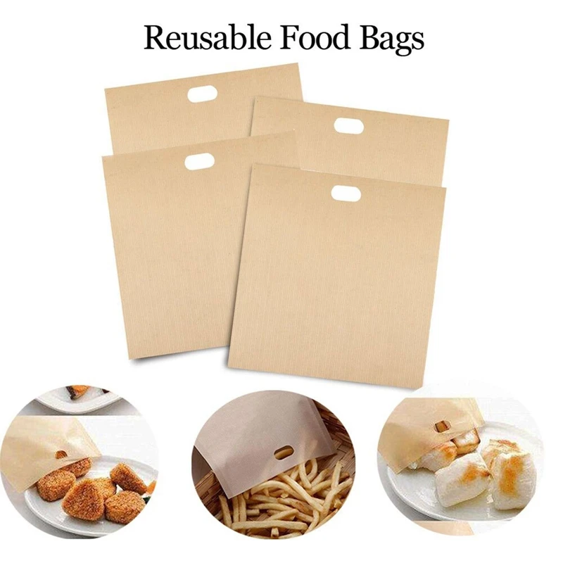 1 Pcs Reusable Toaster Bags Non-Stick Toasted Sandwich Bags Heat Resistant Sandwich Pizza Bread Snack Pockets For Microwave
1 Pcs Reusable Toaster Bags Non-Stick Toasted Sandwich Bags Heat Resistant Sandwich Pizza Bread Snack Pockets For Microwave