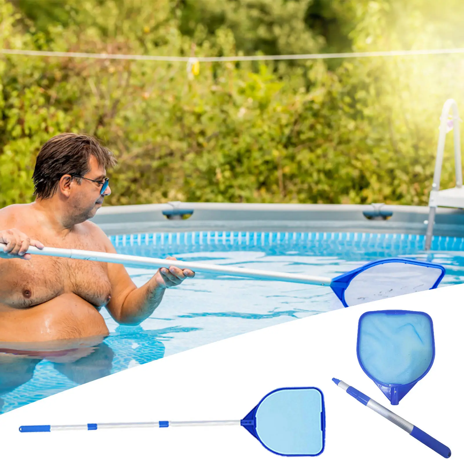 Swimming Pool Net Pool Skimmer NetLeaf Skimmer With 17-41in Telescopic Pole Pool Cleaning Supplies For Tub Spa Pond
Swimming Pool Net Pool Skimmer NetLeaf Skimmer With 17-41in Telescopic Pole Pool Cleaning Supplies For Tub Spa Pond