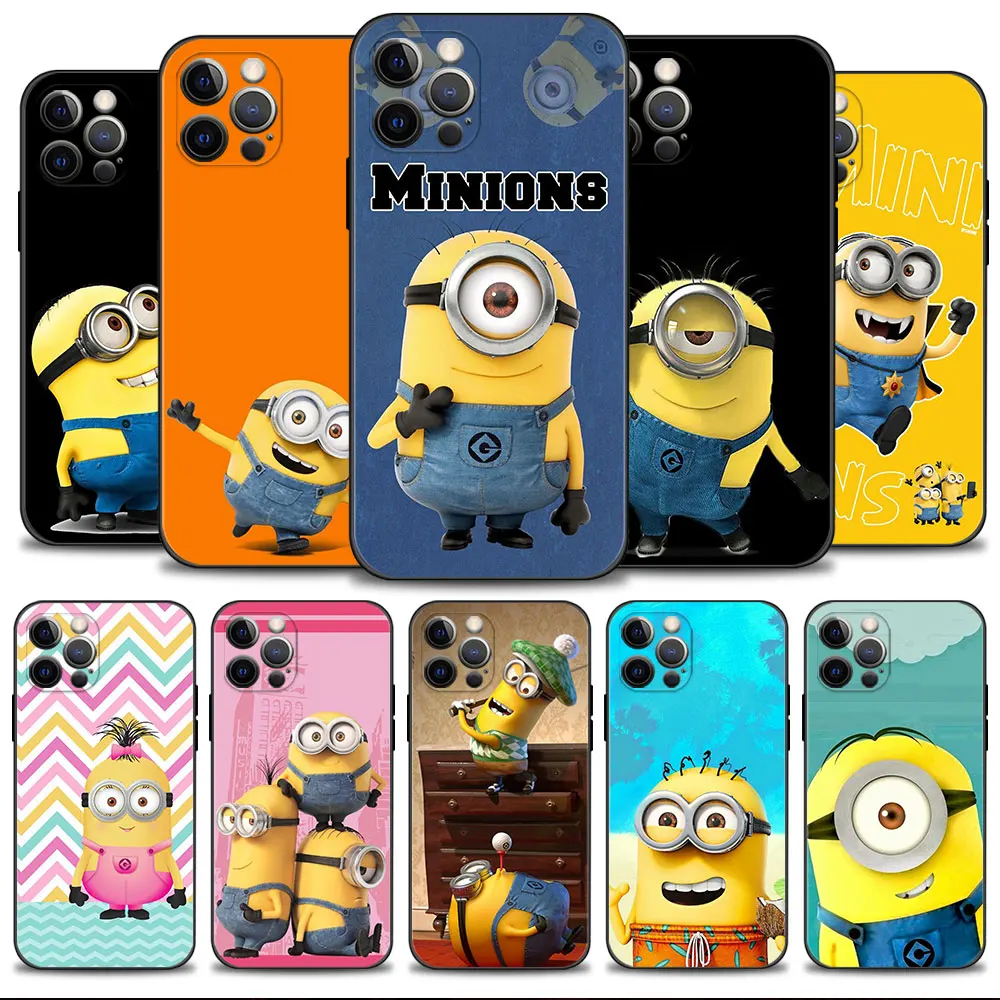 Phone Case for iPhone 11 13 14 12 Pro Max 7 8 6 6S Plus XR X XS 13mini Cover Black Funda Kevin Minions
Phone Case for iPhone 11 13 14 12 Pro Max 7 8 6 6S Plus XR X XS 13mini Cover Black Funda Kevin Minions