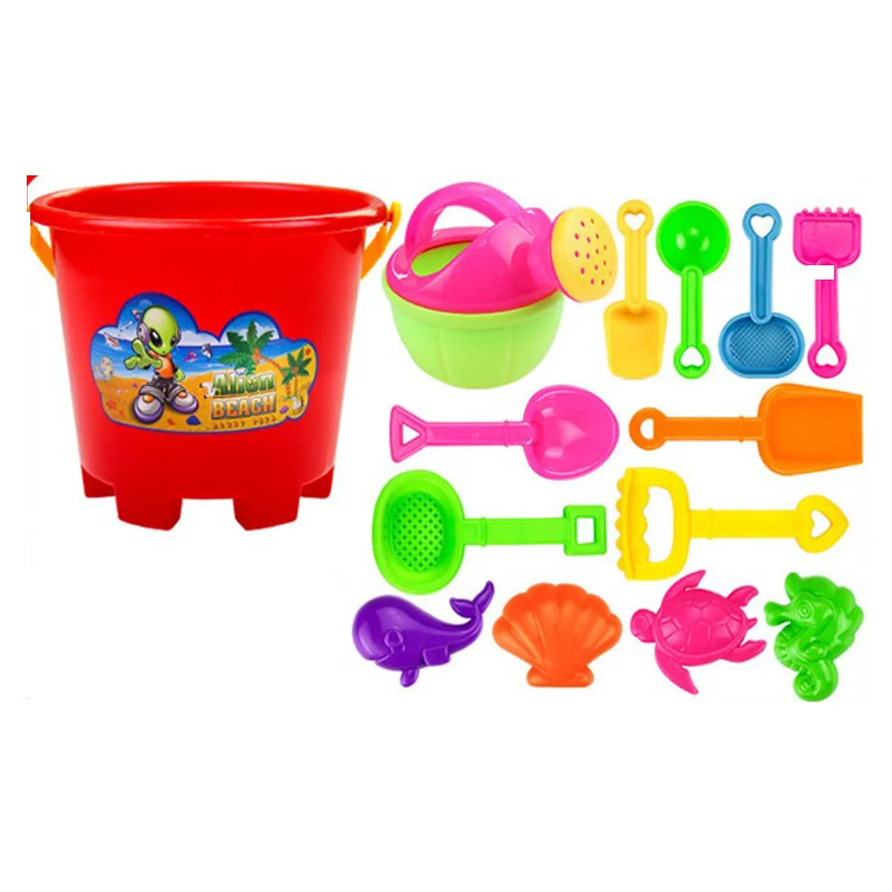 13Pcs Bucket Sand Tools Kid Beach Playset Beach for Children Kids Educational Bucket and Spade
13Pcs Bucket Sand Tools Kid Beach Playset Beach for Children Kids Educational Bucket and Spade