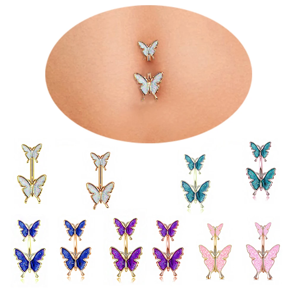 Cute Butterfly Flower Steel Navel Piercing Shinny Dance Belly Rings Body Piercing Jewelry 14G Belly Button Ring For Women Girls
Cute Butterfly Flower Steel Navel Piercing Shinny Dance Belly Rings Body Piercing Jewelry 14G Belly Button Ring For Women Girls