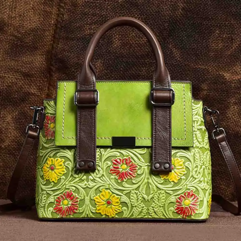 Motingsome Vintage Women's Handbag Genuine Leather Flowers Printing 100% Natural Leather Casual Tote Female Luxury Purses 2022
Motingsome Vintage Women's Handbag Genuine Leather Flowers Printing 100% Natural Leather Casual Tote Female Luxury Purses 2022