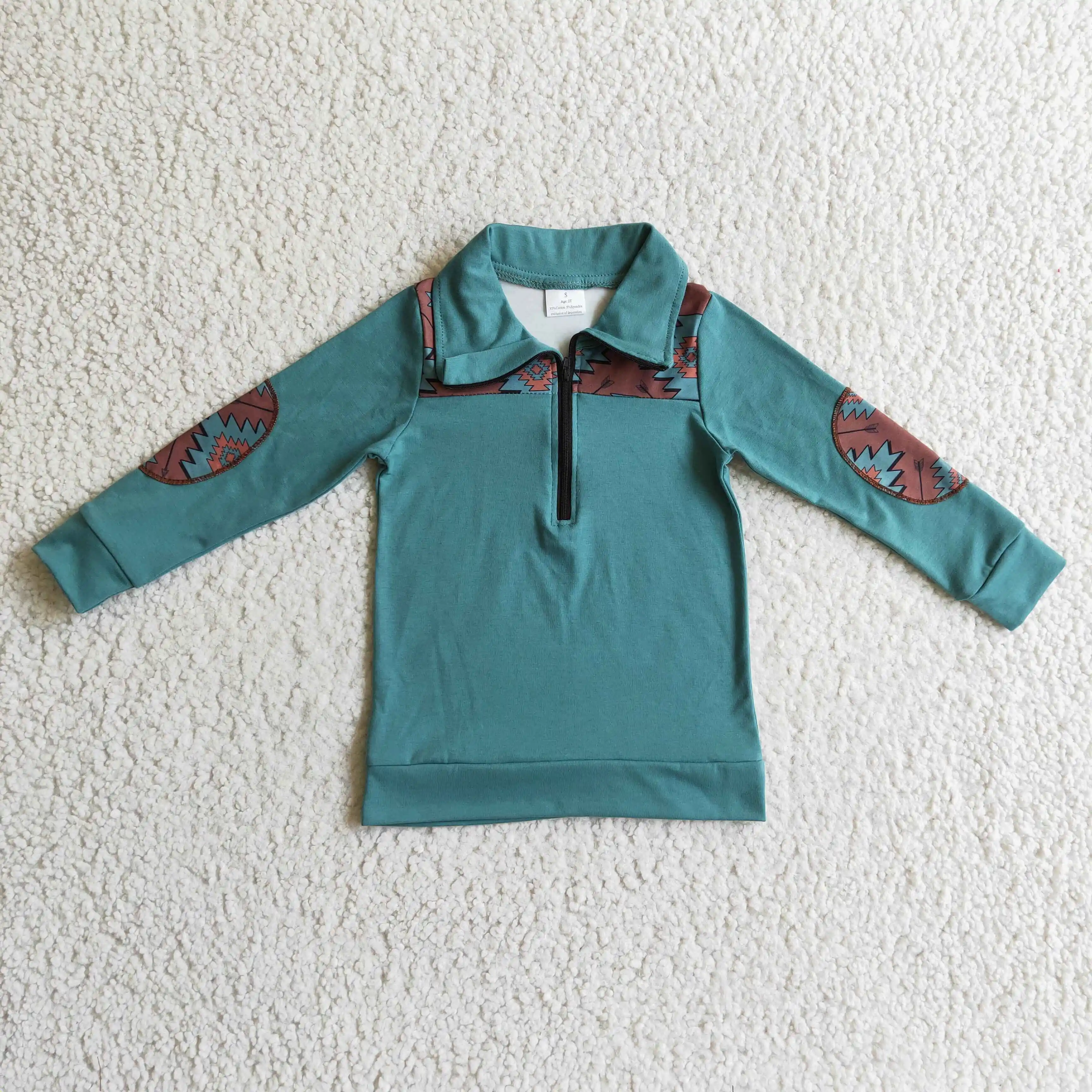 Wholesale Western Kids Clothes Boys Geometric Graphic Print Lapel Half Zip Polo Shirts Fashion T-Shirt Tops
Wholesale Western Kids Clothes Boys Geometric Graphic Print Lapel Half Zip Polo Shirts Fashion T-Shirt Tops