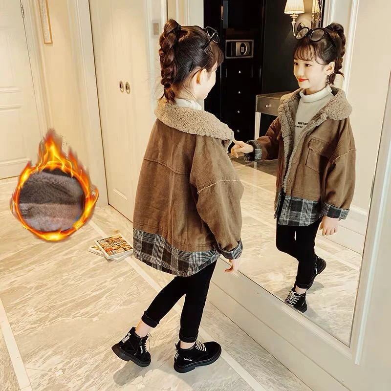 New Girls Woolen Coat 2022 Autumn Winter Jacket Girls Thicken Children's Clothing Wool Coat 4-12 Years Parkas Outerwear E583
New Girls Woolen Coat 2022 Autumn Winter Jacket Girls Thicken Children's Clothing Wool Coat 4-12 Years Parkas Outerwear E583