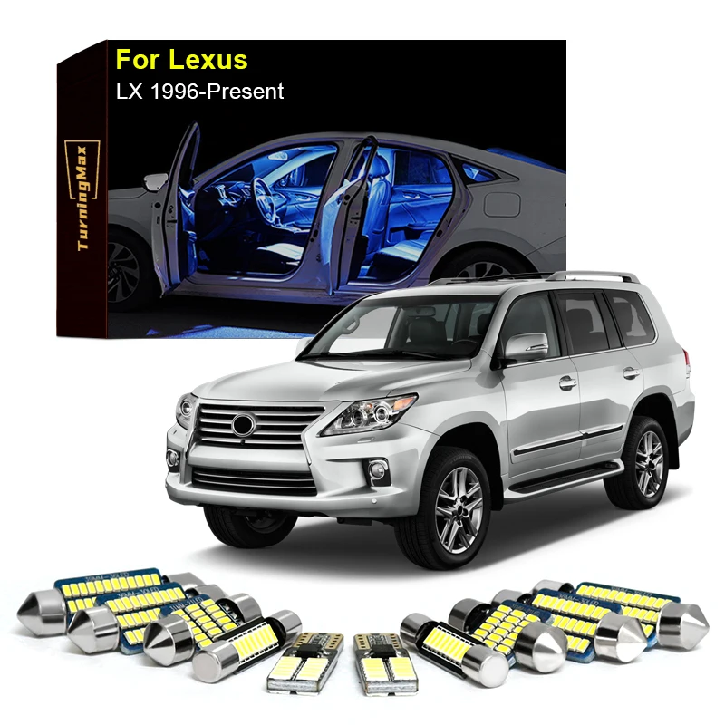 Canbus Interior Lighting LED Bulbs Kit Package For Lexus LX 1996-Now Map Dome Reading Trunk Lights Indoor Lamps Car Accessories
Canbus Interior Lighting LED Bulbs Kit Package For Lexus LX 1996-Now Map Dome Reading Trunk Lights Indoor Lamps Car Accessories
