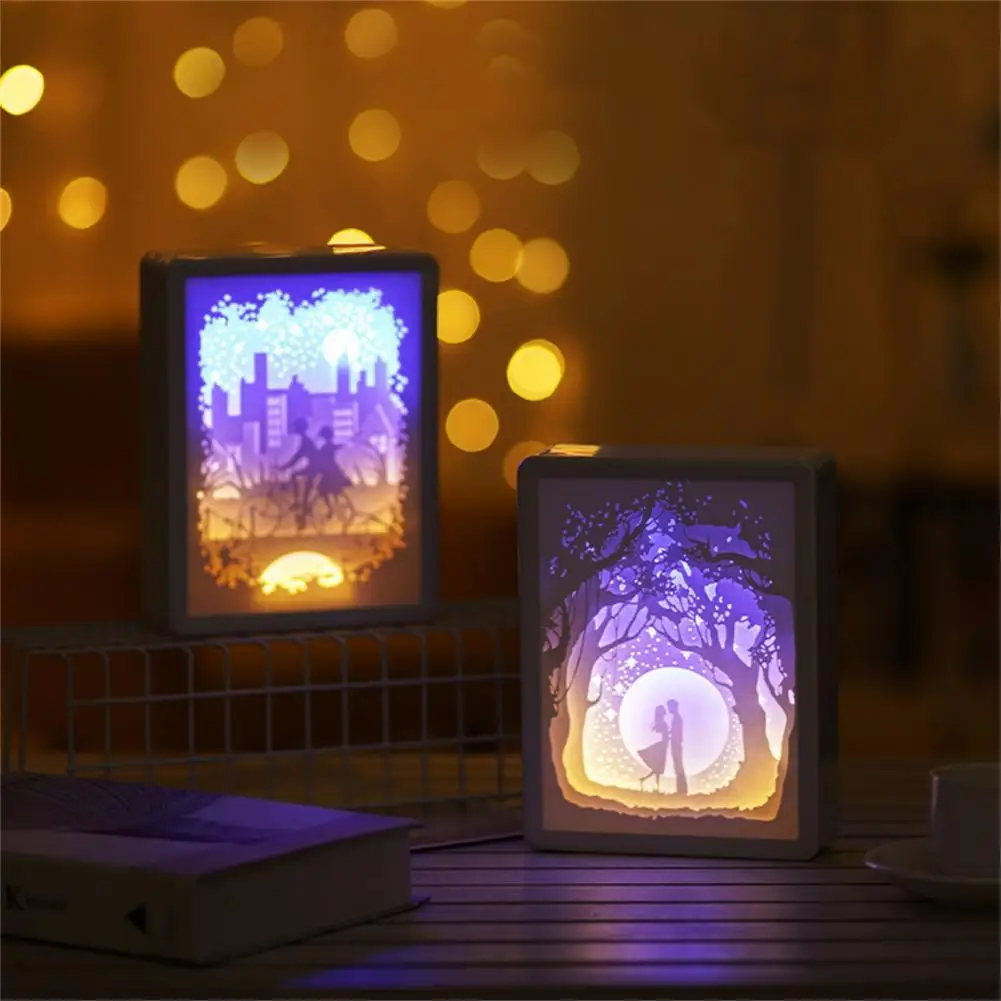 3D Papercut Light Ornamental Soft Lighting Exquisite Workmanship Valentine's Day Paper Carving Light for Friends
3D Papercut Light Ornamental Soft Lighting Exquisite Workmanship Valentine's Day Paper Carving Light for Friends