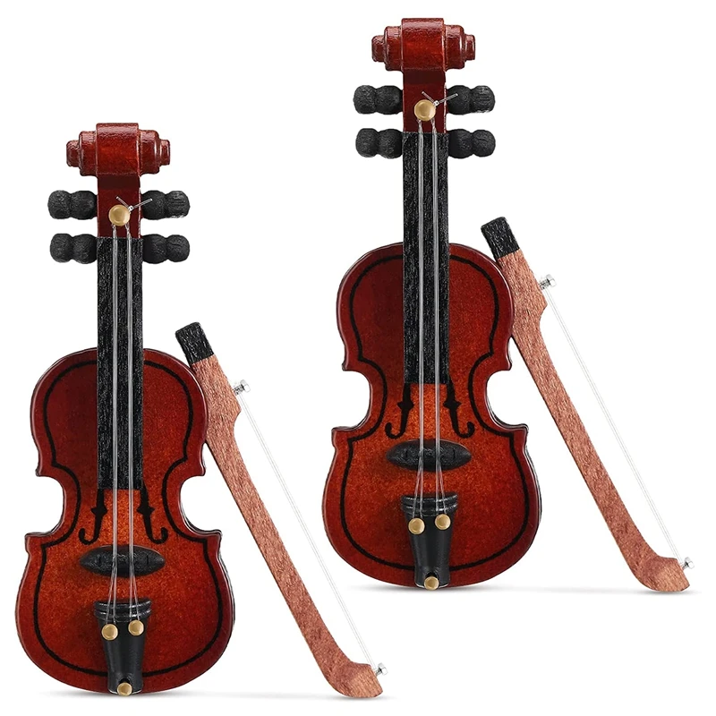 2 Pieces Miniature Wooden Violin Mini Violin Model Mini Wooden Violin Model 1/12 Dollhouse Accessory
2 Pieces Miniature Wooden Violin Mini Violin Model Mini Wooden Violin Model 1/12 Dollhouse Accessory