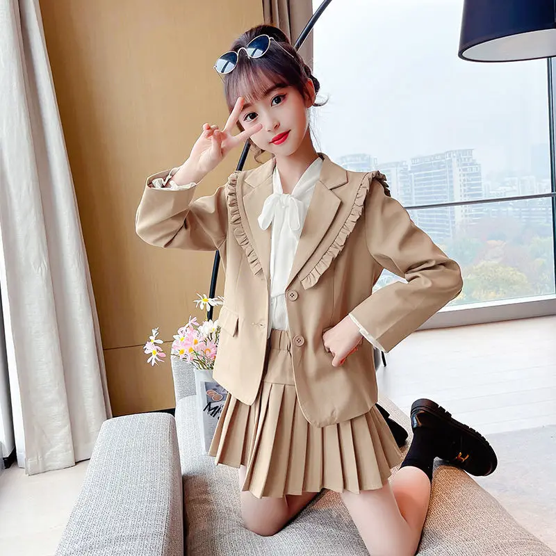 Girls School Clothing Sets 2022 New Kids Blazer + Skirt 2-piece Suit Children's Clothing Pink Teen Student Outfits
Girls School Clothing Sets 2022 New Kids Blazer + Skirt 2-piece Suit Children's Clothing Pink Teen Student Outfits