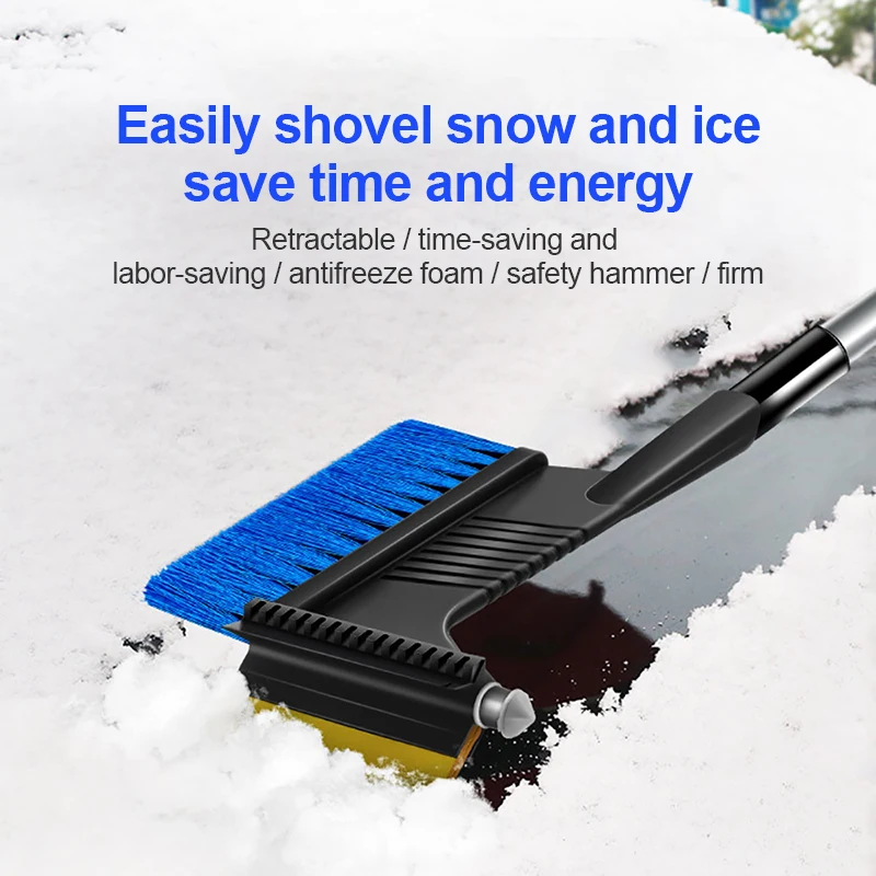 3in1 Car Windshield Ice Scraper Glass Snow Brush Extendable Stainless Steel Snow Remover Cleaner Car Brush With Safety Hammer
3in1 Car Windshield Ice Scraper Glass Snow Brush Extendable Stainless Steel Snow Remover Cleaner Car Brush With Safety Hammer