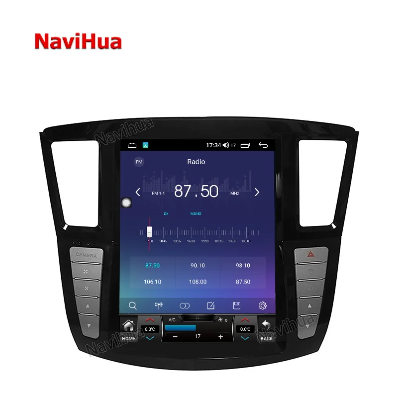 Автомобильный мультимедийный сенсорный экран NAVIHUA для Infiniti QX60 2014-2019 Android 10.0