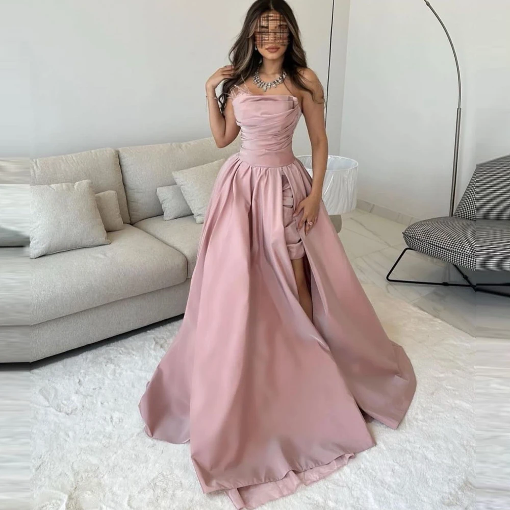 Serendipity Strapless A-Line Formal Occasion Evening Dress High Split Satin Prom Gowns Elegant Party Dresses for Women 2023
Serendipity Strapless A-Line Formal Occasion Evening Dress High Split Satin Prom Gowns Elegant Party Dresses for Women 2023