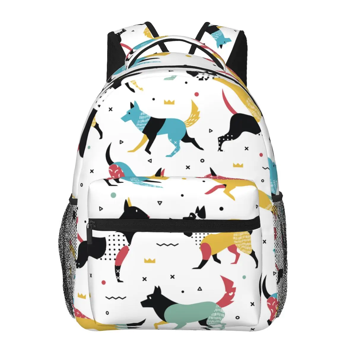 Memphis Dogs And 80s Geometric Shapes Fashion Boys Girls Backpack School Bag for Teenager Student Book Bag
Memphis Dogs And 80s Geometric Shapes Fashion Boys Girls Backpack School Bag for Teenager Student Book Bag