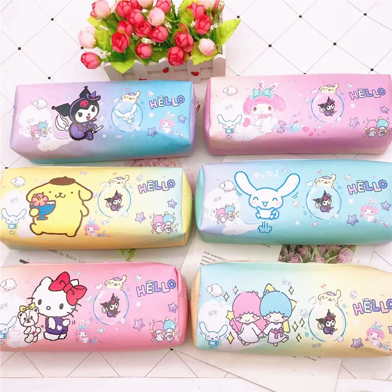 New Cartoon Sanrio Pen Bag Large Capacity Double Lattice Stationery Bag Cute Kuromi Cinnamoroll My Melody Cosmetic Storage Bag
New Cartoon Sanrio Pen Bag Large Capacity Double Lattice Stationery Bag Cute Kuromi Cinnamoroll My Melody Cosmetic Storage Bag