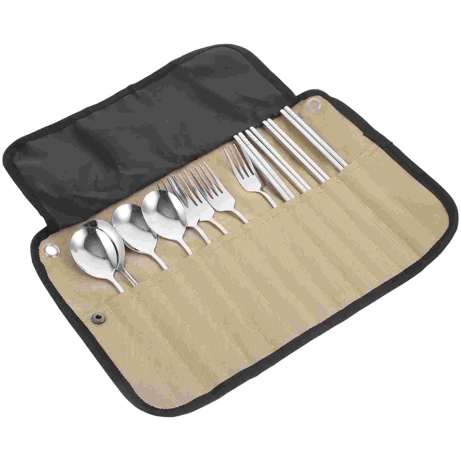 Set Cutlery Utensils Tableware Camping Utensil Picnic Travel Kit Outdoor Roll Silverware Flatware Eating Portable Carrying
Set Cutlery Utensils Tableware Camping Utensil Picnic Travel Kit Outdoor Roll Silverware Flatware Eating Portable Carrying