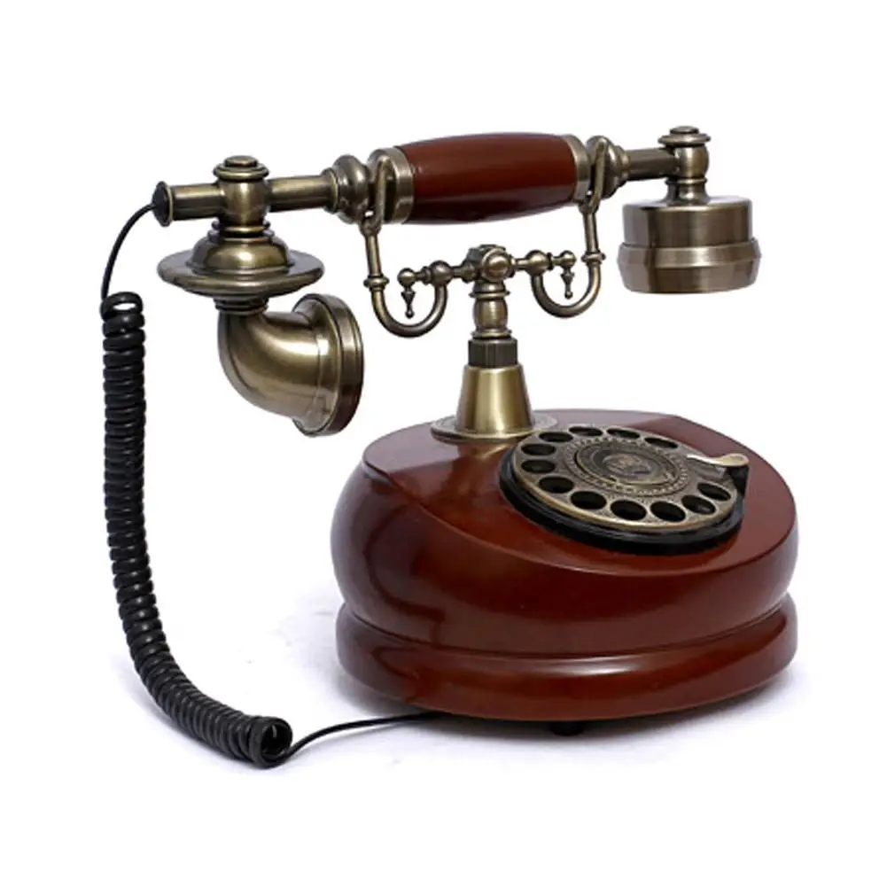

Phone Antique Telephone Resin Rotary Landline Corded Button Home Fixed Dial Digital Telephones For Dial Retro Decorative Vintage