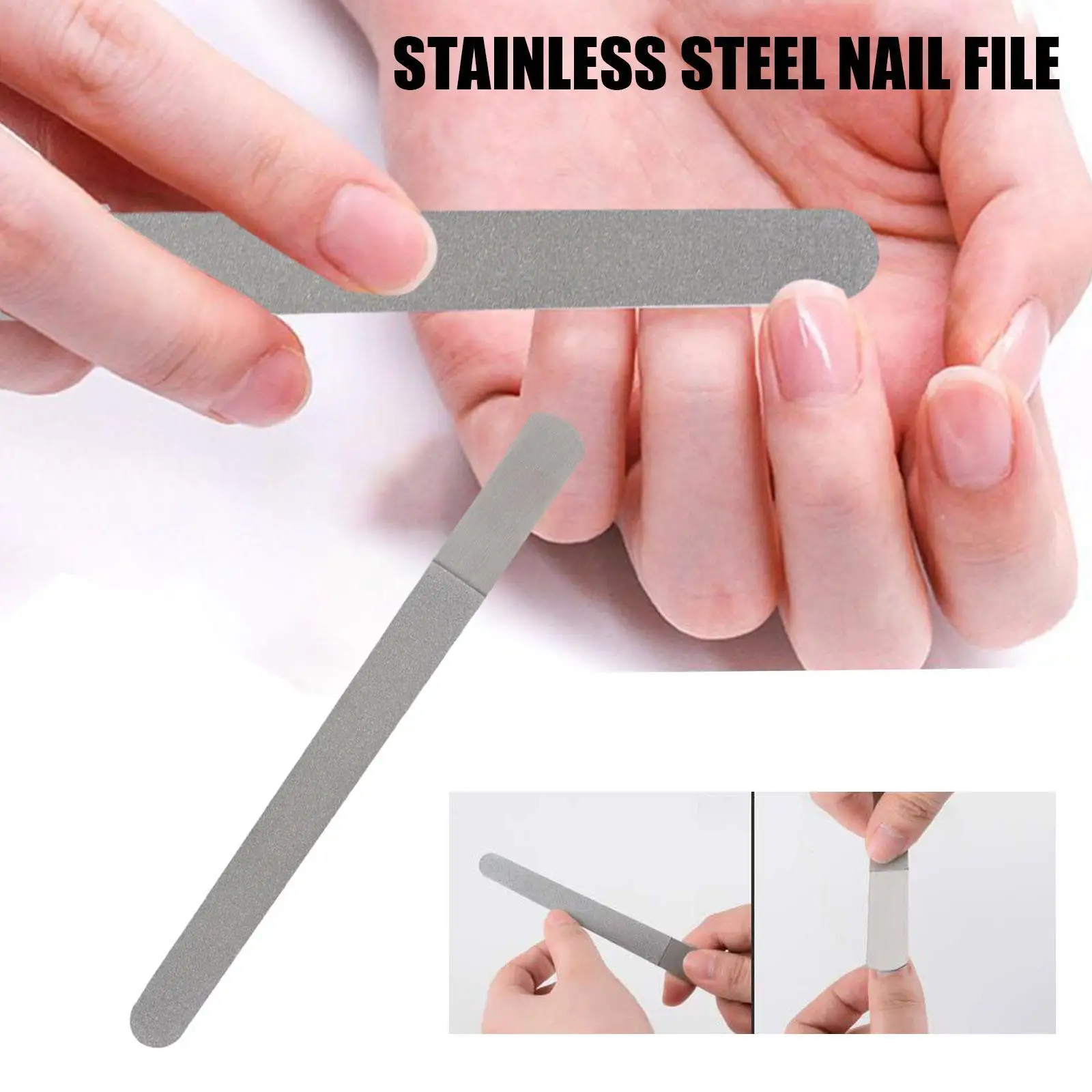 Stainless Steel Sanding Nail Files Buffer Polishing Nail Grinding Sand Manicure Tool For Professional Finger Toe Nail Care Tool
Stainless Steel Sanding Nail Files Buffer Polishing Nail Grinding Sand Manicure Tool For Professional Finger Toe Nail Care Tool