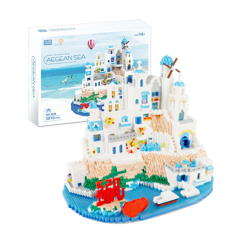 City Architecture Aegean Sea MOC Micro Building Blocks Set Classical Castle Model Construction Educational Toys Bricks Kids Gift
City Architecture Aegean Sea MOC Micro Building Blocks Set Classical Castle Model Construction Educational Toys Bricks Kids Gift