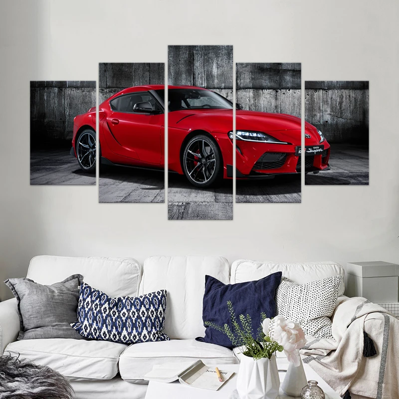 Home Decor Toyota Sports Car Supra 5 Pieces Muscle Sports Car Boys Room Fashion Canvas Painting Print Poster with Frame
Home Decor Toyota Sports Car Supra 5 Pieces Muscle Sports Car Boys Room Fashion Canvas Painting Print Poster with Frame