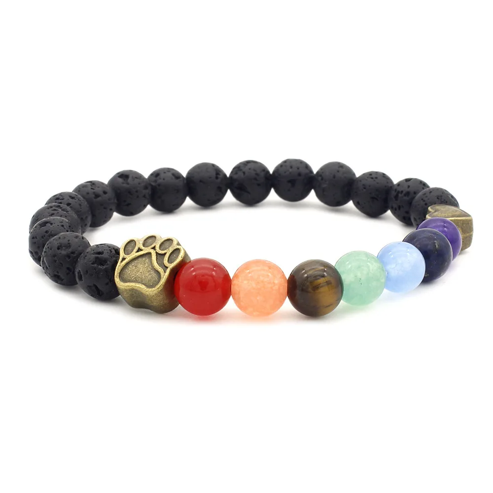 Dog Paw Accessory Bracelet For Women Girls 7 Color Chakras Beads Stretch Reiki Healing Balancing Round Bracelet
Dog Paw Accessory Bracelet For Women Girls 7 Color Chakras Beads Stretch Reiki Healing Balancing Round Bracelet