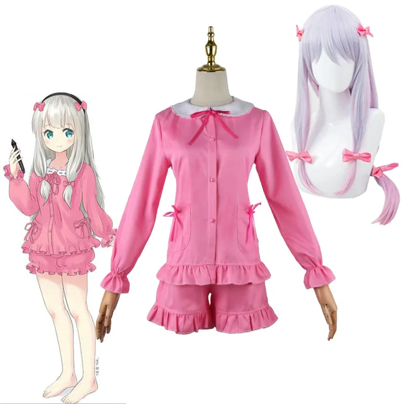 Eromanga Sensei Costumes Izumi Sagiri Cospay Pajamas Women's Wig Headgear Halloween Party Anime Clothing
Eromanga Sensei Costumes Izumi Sagiri Cospay Pajamas Women's Wig Headgear Halloween Party Anime Clothing