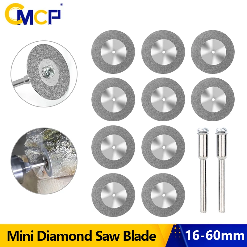 CMCP 5/10 шт. алмазный пильный диск 16-60 мм Мини Алмазный шлифовальный круг дисковая пила для вращающегося инструмента Dremel Мини режущий диск
CMCP 5/10 шт. алмазный пильный диск 16-60 мм Мини Алмазный шлифовальный круг дисковая пила для вращающегося инструмента Dremel Мини режущий диск