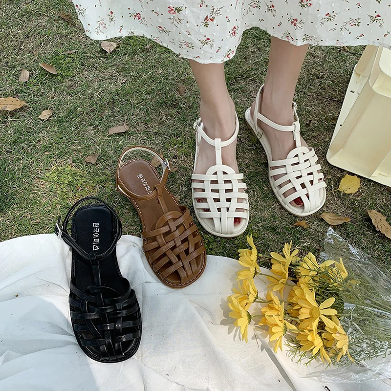 Shoes Female Sandal Buckle Strap All-Match Clear Heels 2022 Summer Girls Closed Comfort Flat Gladiator Fashion New Beige Low Rom
Shoes Female Sandal Buckle Strap All-Match Clear Heels 2022 Summer Girls Closed Comfort Flat Gladiator Fashion New Beige Low Rom