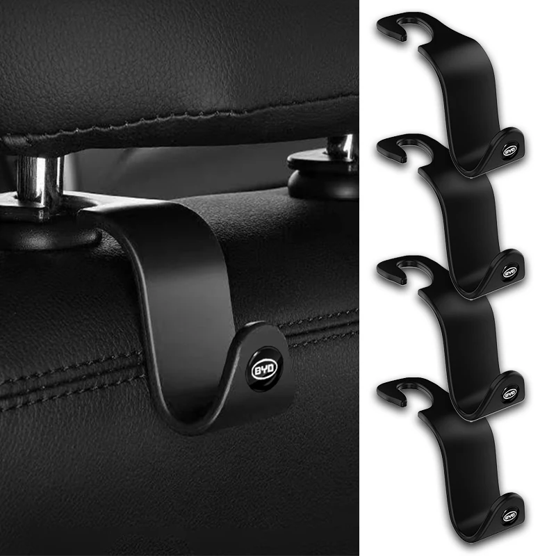 

1PCS Car Seat Headrest Hook Portable Storage Hanger For BYD F3 F0 S6 Battery Tang Suragical Mask EV 2021 G3 F3R Care Lithium