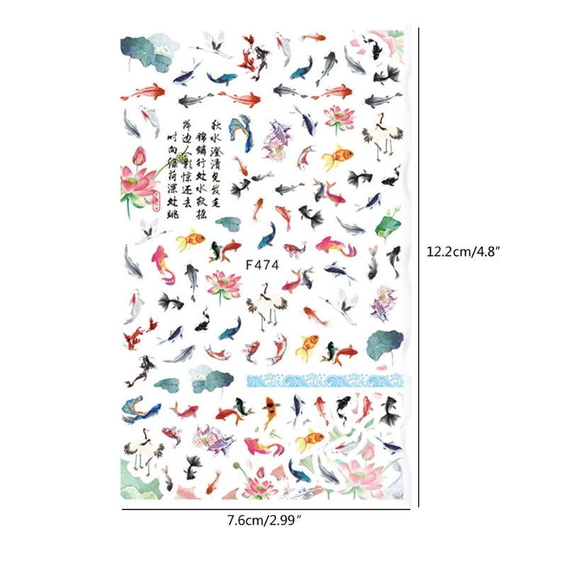 R3MC Goldfish Painting Stickers Nail Art Decorations Epoxy Resin Mold Filler DIY Crafts Jewelry Making Fillings
R3MC Goldfish Painting Stickers Nail Art Decorations Epoxy Resin Mold Filler DIY Crafts Jewelry Making Fillings