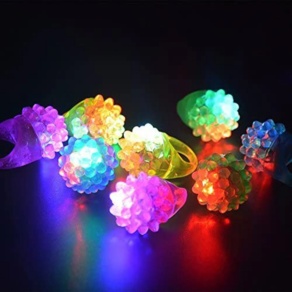 Finger Ring Glow In The Dark for Parties Finger Toys Bumpy Jelly Ring Flashing LED Rings Light-Up Toys Luminous Rings
Finger Ring Glow In The Dark for Parties Finger Toys Bumpy Jelly Ring Flashing LED Rings Light-Up Toys Luminous Rings