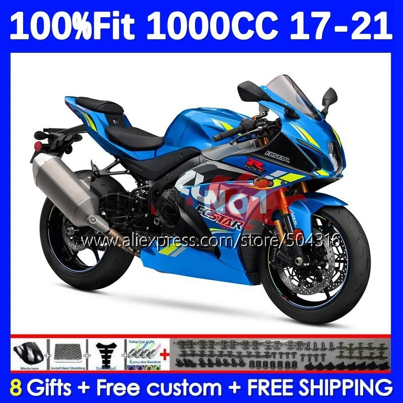 OEM Injection For SUZUKI GSXR1000 GSXR 1000 L7 L8 116No.5 K17 GSXR-1000 17 18 19 2017 GSX-R1000 2018 2019 Fairing glossy blue
OEM Injection For SUZUKI GSXR1000 GSXR 1000 L7 L8 116No.5 K17 GSXR-1000 17 18 19 2017 GSX-R1000 2018 2019 Fairing glossy blue