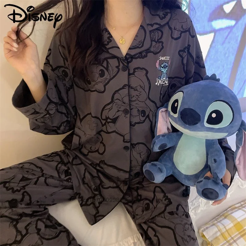 Stitch Pijama For Women Y2K Summer Sleepwear Disney Pajamas Set Girl Long Sleeve Loungewear Kawaii Fashion Home Clothing Suits
Stitch Pijama For Women Y2K Summer Sleepwear Disney Pajamas Set Girl Long Sleeve Loungewear Kawaii Fashion Home Clothing Suits