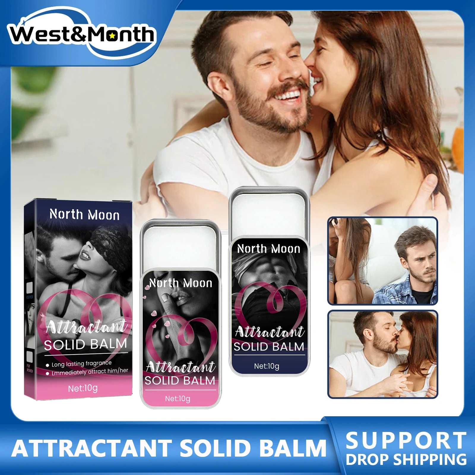 Attractant Solid Balm Erotic Pheromone Body Flirting Temptation Seduction Sexy Fresh Fragrance Long-lasting Scent Perfume
Attractant Solid Balm Erotic Pheromone Body Flirting Temptation Seduction Sexy Fresh Fragrance Long-lasting Scent Perfume